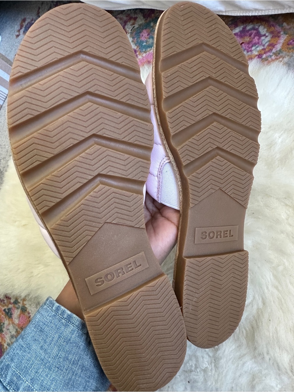 Sorel Ella III Puff Slide Sandals Pink Quilted Comfort Slides Cushioned Size 8.5 - Picture 6 of 7